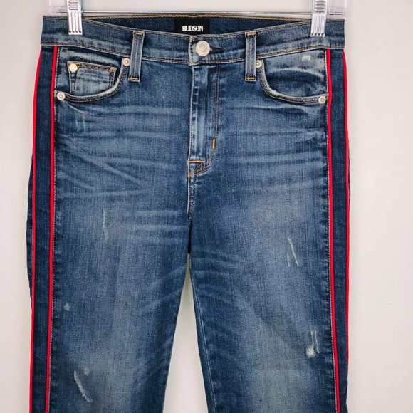 Hudson Custom Zoeey High Rise Ankle Straight Jeans - Picture 4 of 10